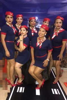 pilot or stewardess hat