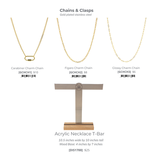 Charm Bar Chain Assorted