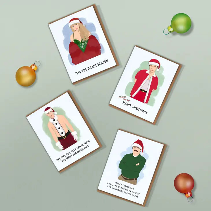 Harry Styles Santa Christmas Card