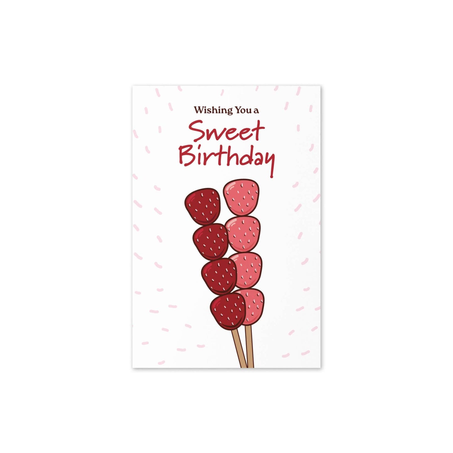 Sweet Tanghulu Funny Birthday Cards | Asian Snacks Food Greeting