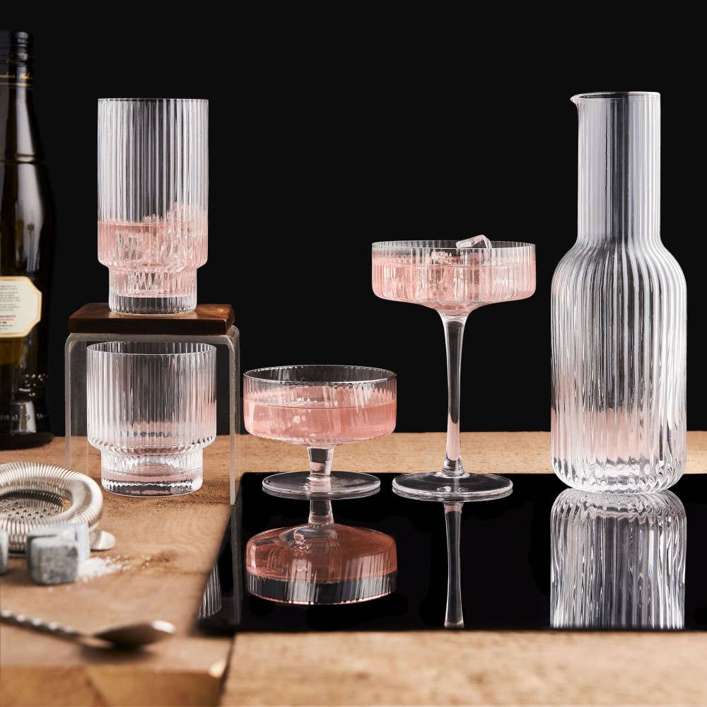 Ribbed Highball Glass 420ml