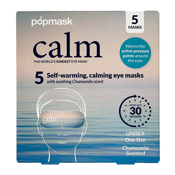 Calm Self-Warming Chamomile Scented Sleep Masks - 5-pack