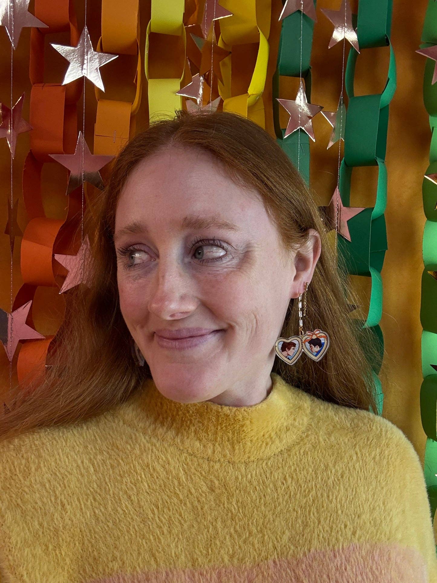 Shane and Ilya Locket Heated Rivalry Earrings