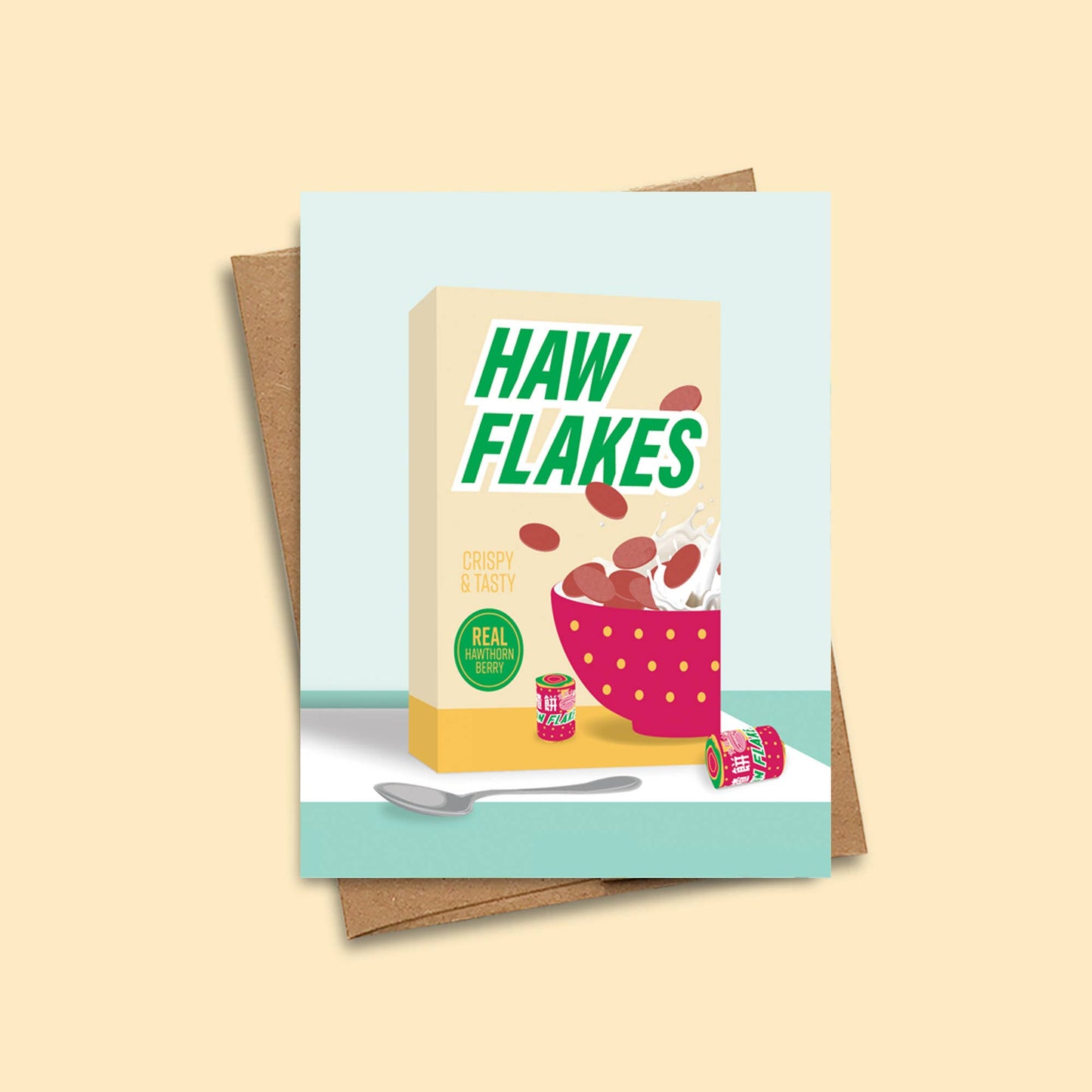 Sweets and snacks assorted card set