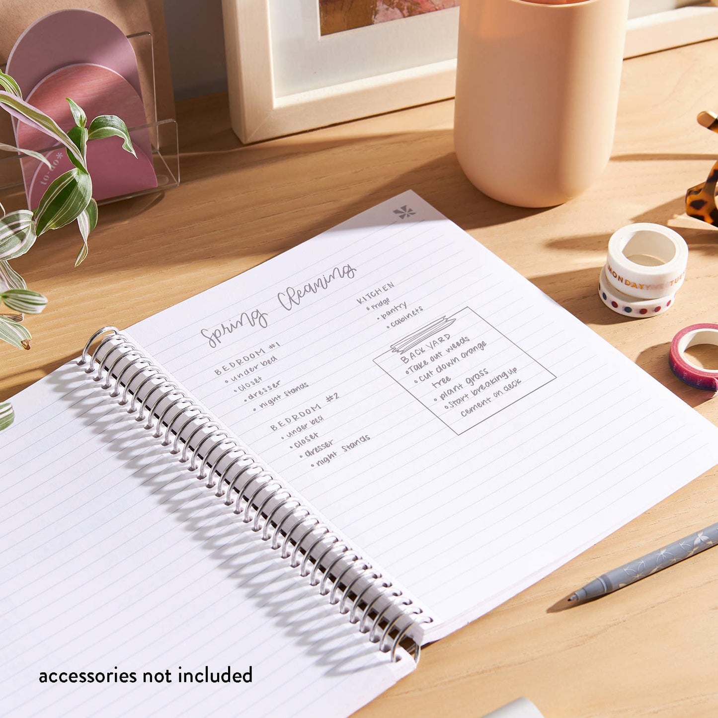 7x9 Hello Kitty Rainbow Days Coiled Notebook - lined