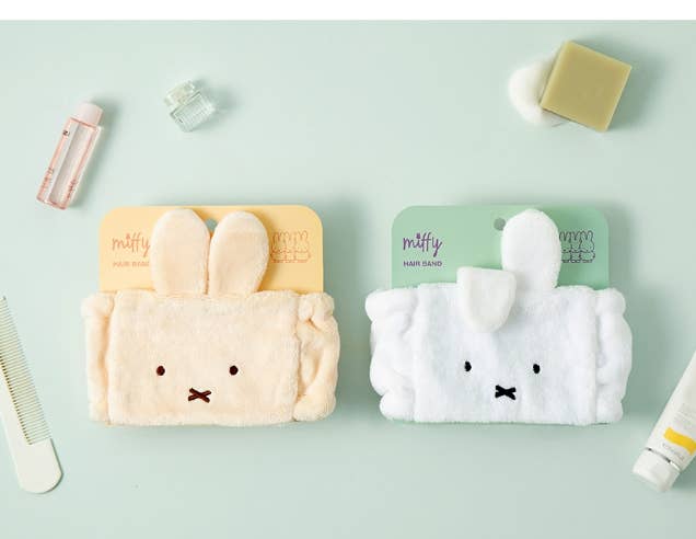 Miffy Face Velboa Soft Wash Headband- Wide Style