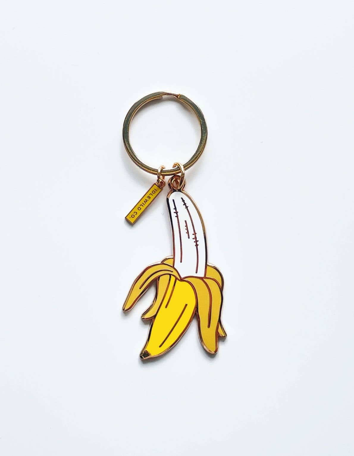 Banana Enamel Keychain