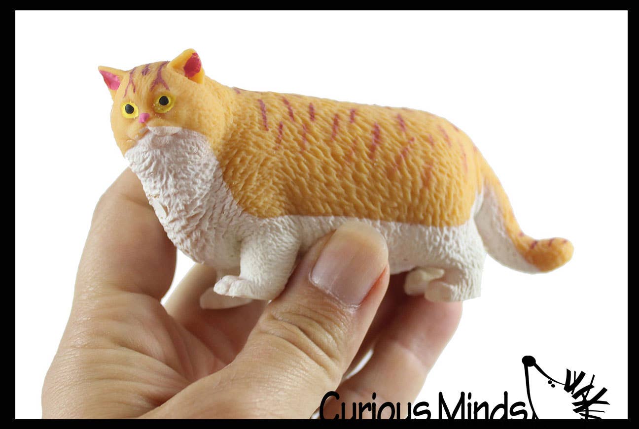 Fat Stretchy Cat Crushed Bead Sand Filled