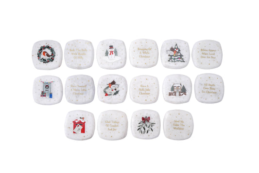 Winter Robin Christmas Sentiment Pebble