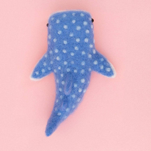 DIY Whale Shark Needle Felting Kit: Japanese Wool Craft