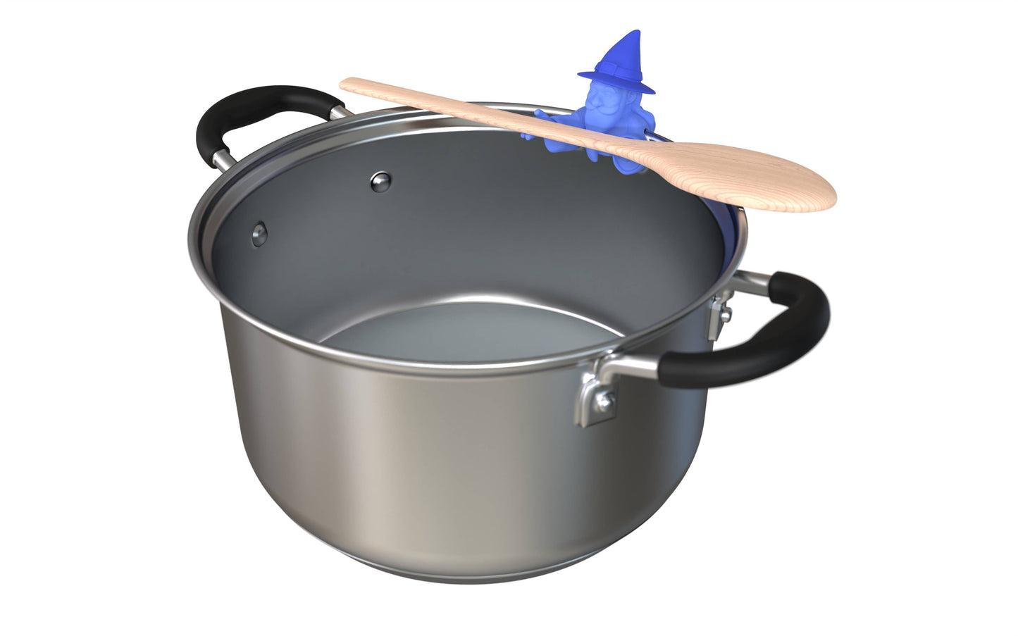 Merlin pot guard and spoon holder