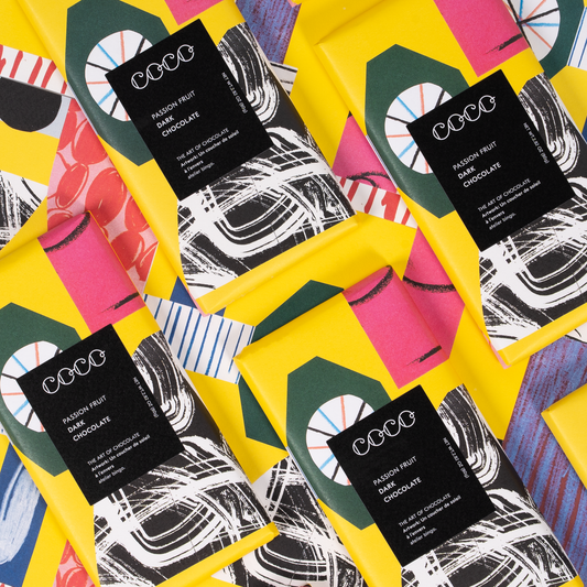 Passion Fruit Dark Chocolate Bar