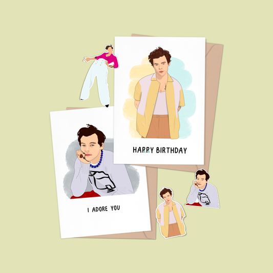 Harry Styles Happy Birthday Greeting Card