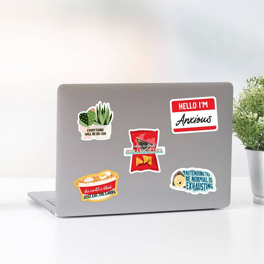 Hello I'm anxious vinyl sticker