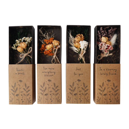 Send With Love 4 Asst. Dried Flower Bouquets In Display