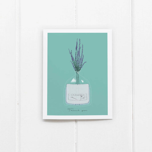 Thank You Glass Lavender Greeting Card