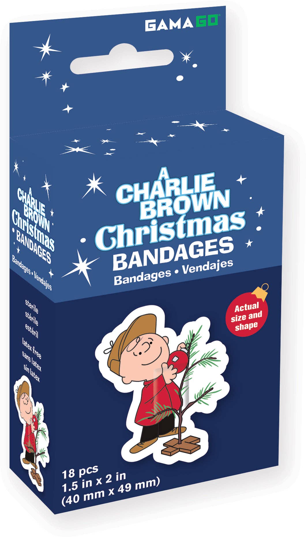 Peanuts A Charlie Brown Christmas Adhesive Bandages