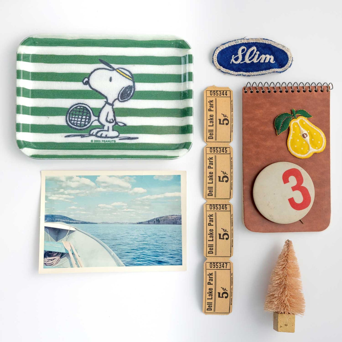 3P4 x Peanuts Snoopy Tennis Vintage-Style Tray