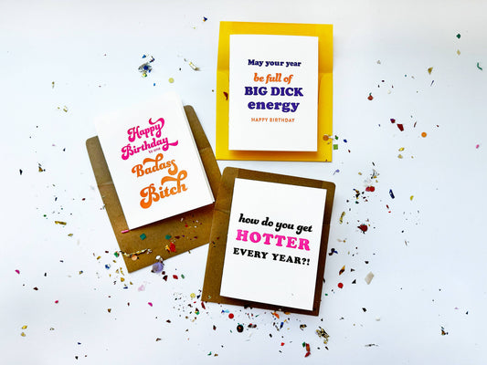 Big D Birthday - Letterpress Birthday Greeting Card