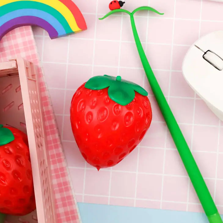 Strawberry Shaped Sensory Squishy Toy