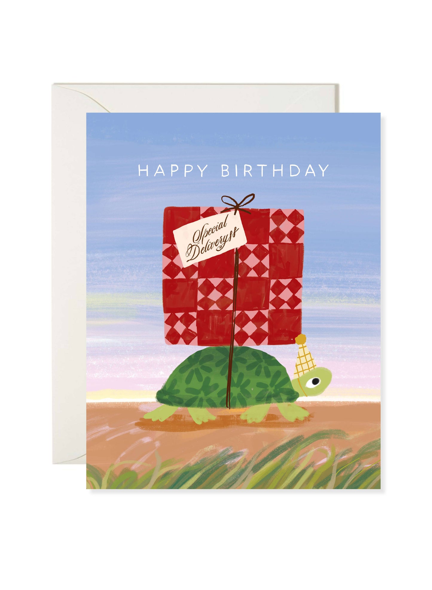 Turtle Delivery – Cute Animal Birthday Card