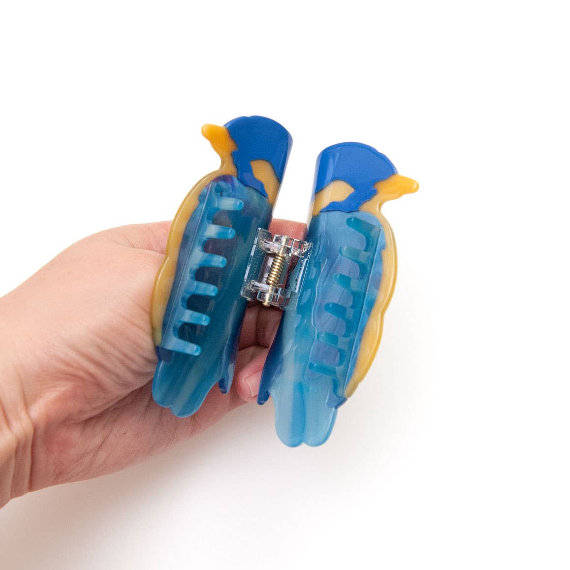 Blue Bird Hair Claw Clip