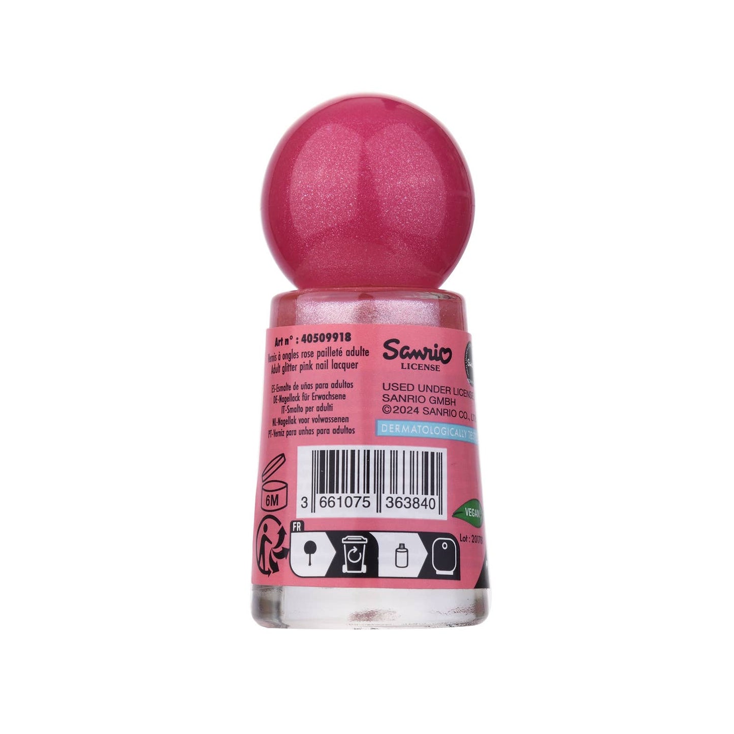 Hello Kitty pink nail polish 9 ml