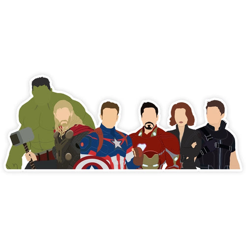 Original Avengers Sticker - Front & Company: Gift Store