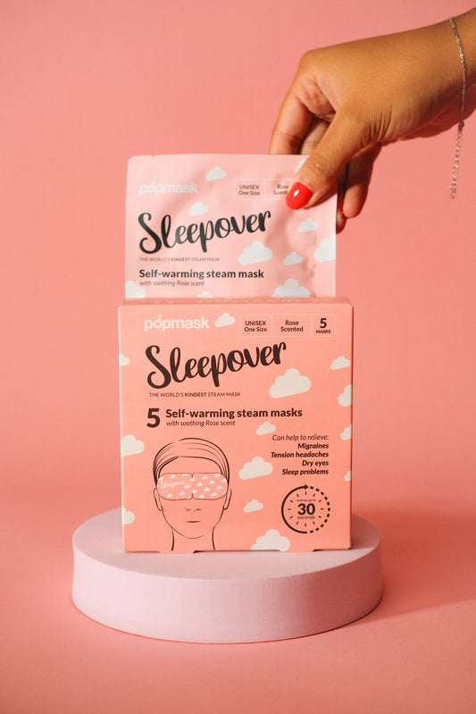 Sleepover Self-Heating Rose Scented Eye Masks - 5 Pack