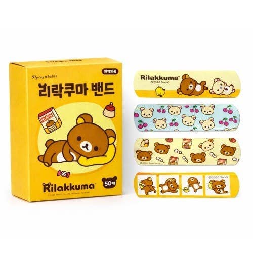 Rilakkuma Cute Characters Bandages – 50pcs Value Box