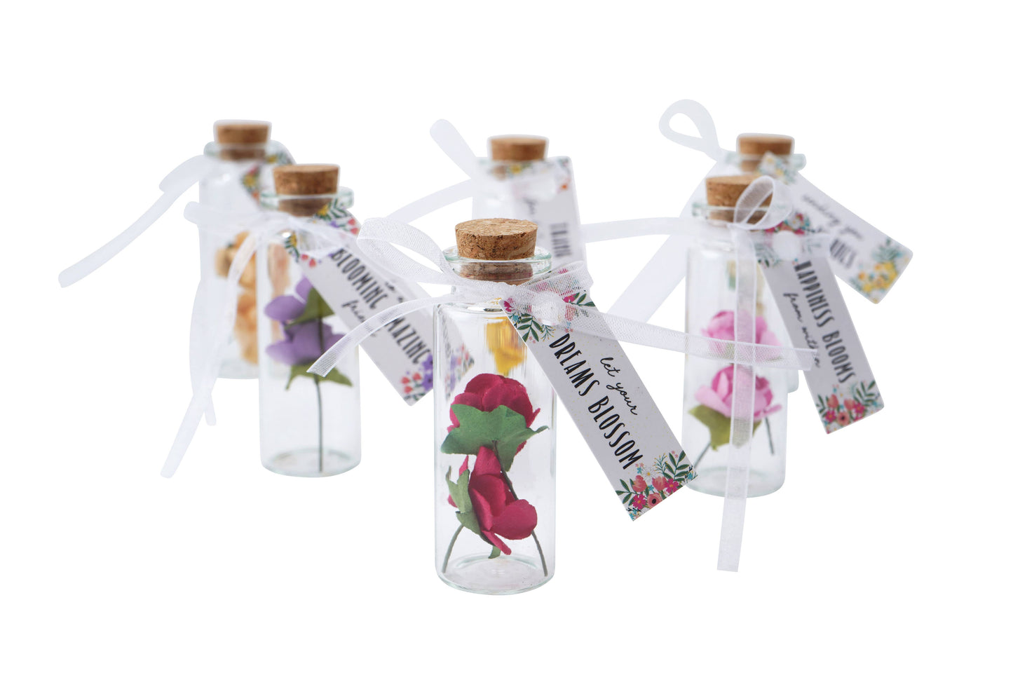 The Flower Market Sentiment Flower Bottles Display