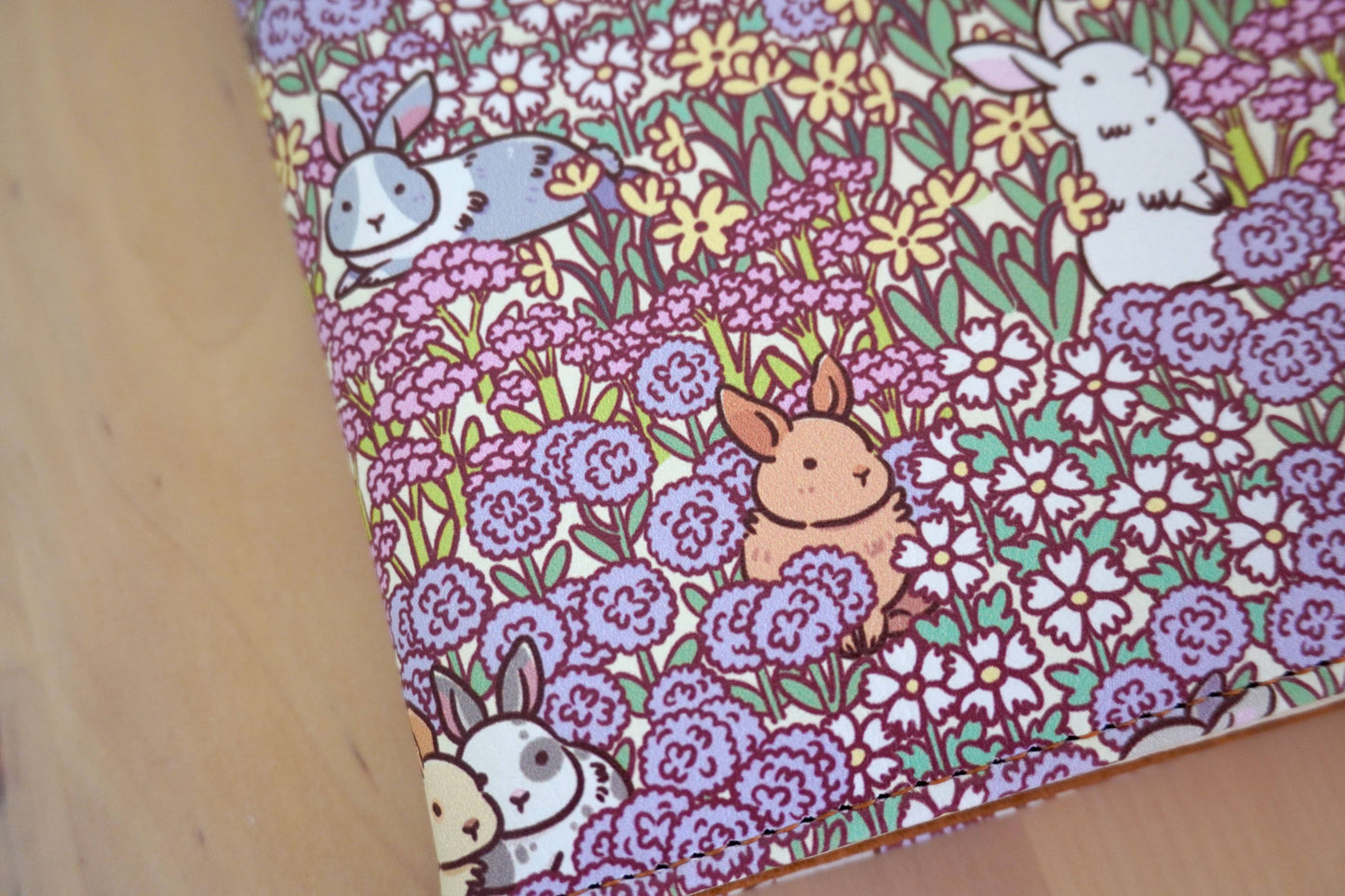 Noristudio Bunny Meadow RFID Blocking Passport Wallet