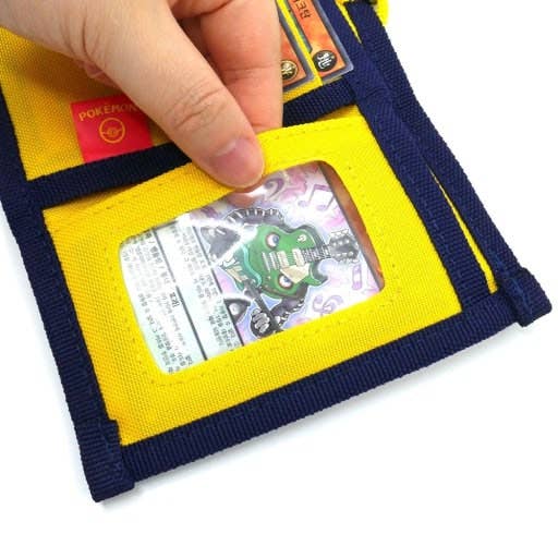 Pokemon Pikachu Velcro Neck Wallet Tri-Fold ID Wallet