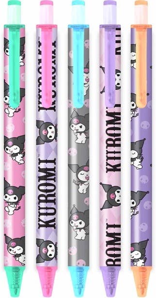 Sanrio Totally Kuromi Soft-Touch Gel Pen Set