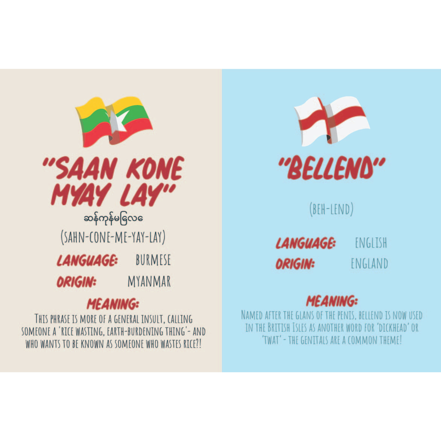 How To Swear in 96 Languages Humor Gift Books - Father's Day