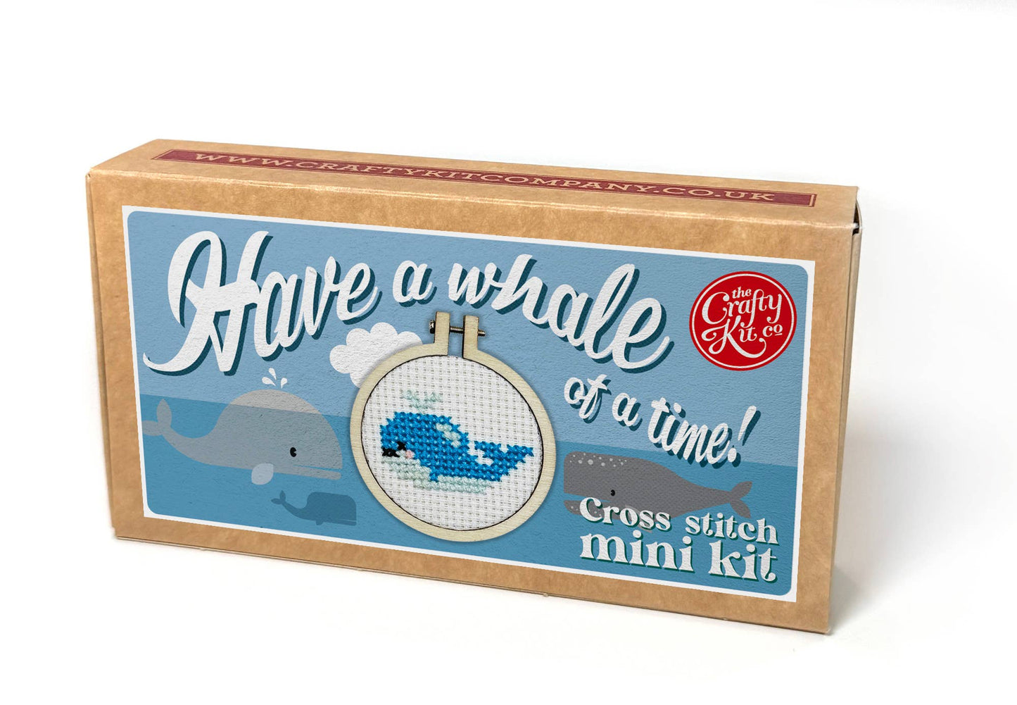 'Have A Whale Of A Time!' Mini Matchbox Cross Stitch Kit
