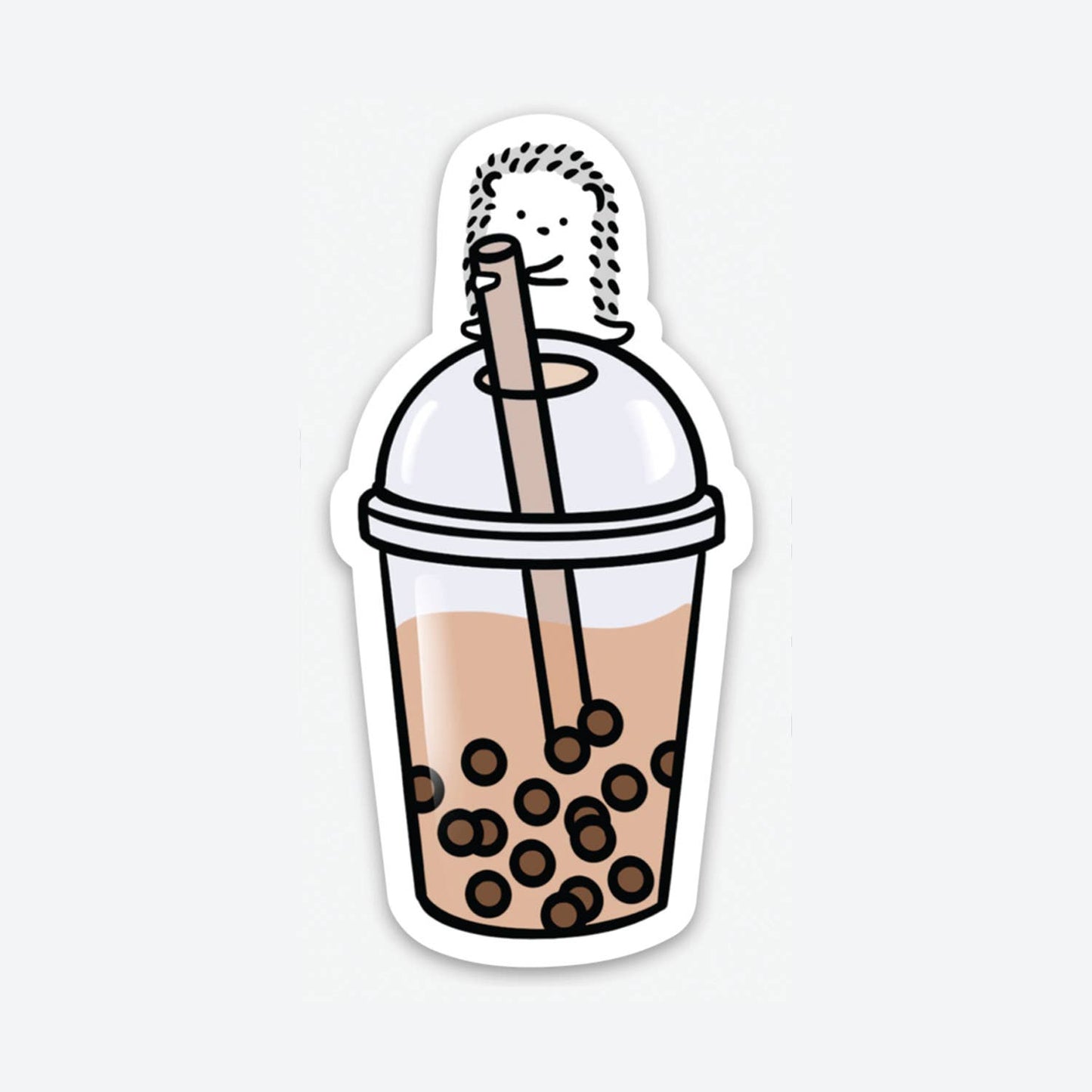 White Bubble Tea Sticker
