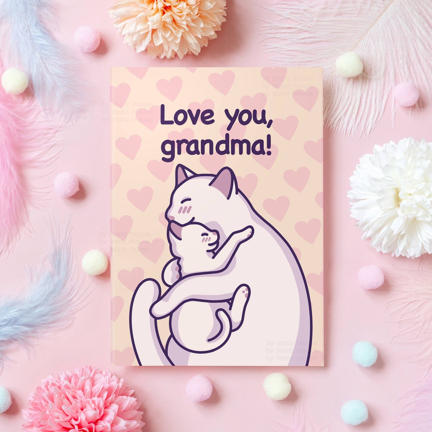 Cute Cat Card for Grandma | Love You, Grandma!