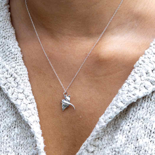 Sterling Silver Stingray Necklace