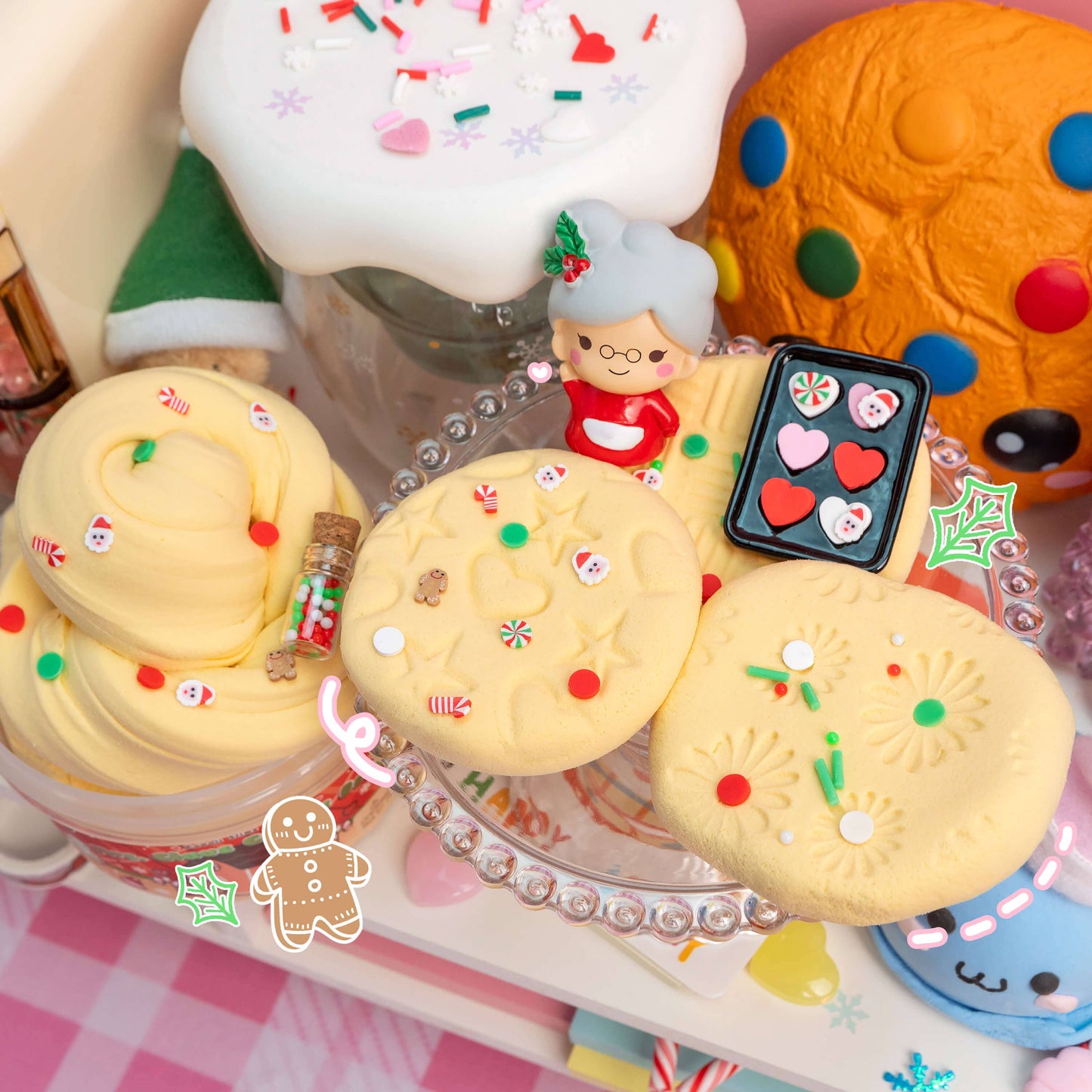 Mrs. Claus' Cookie Dough Clay-Dough Slime