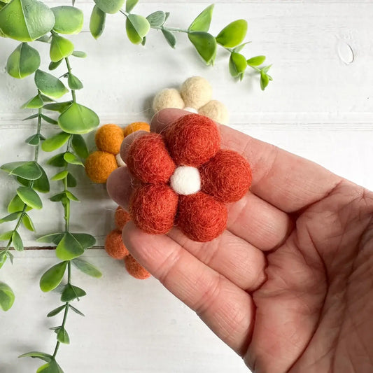 One Boho Felt Flower