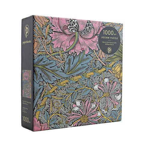 Morris Pink Honeysuckle 1000 Piece Jigsaw Puzzle by Paperblanks (William Mo