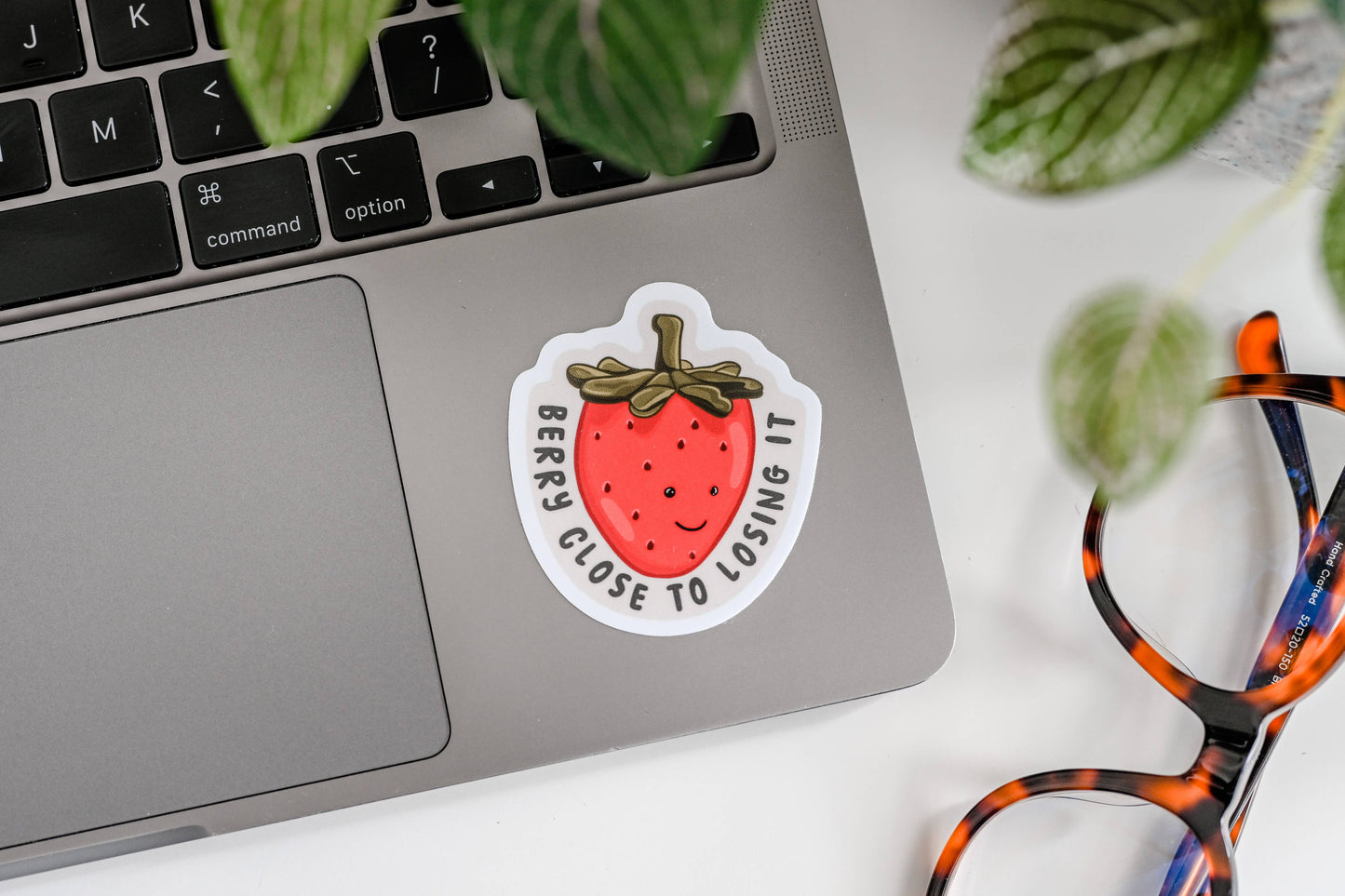 Berry Close To Losing It Jelly - Vinyl Strawberry Sticker