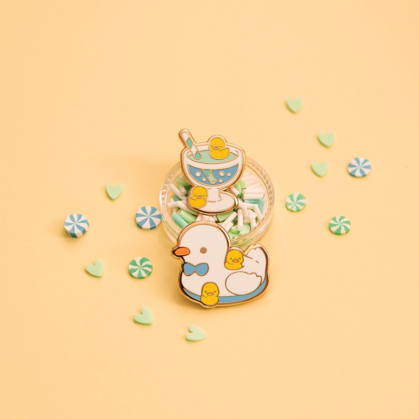 Enamel Pin - Cozy Summer Pool Party Pin Set