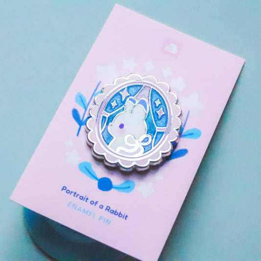 Enamel Pin - Portrait of a Rabbit