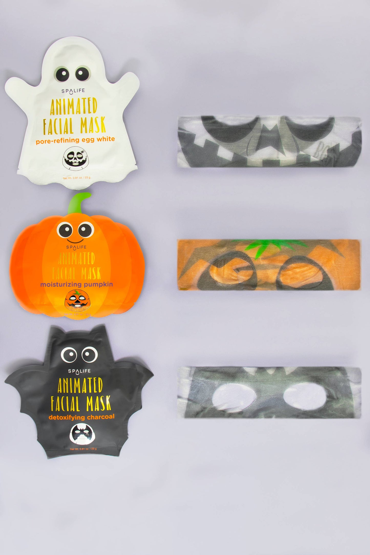 Korean Halloween Sheet Masks Pumpkin, Ghost or Bat