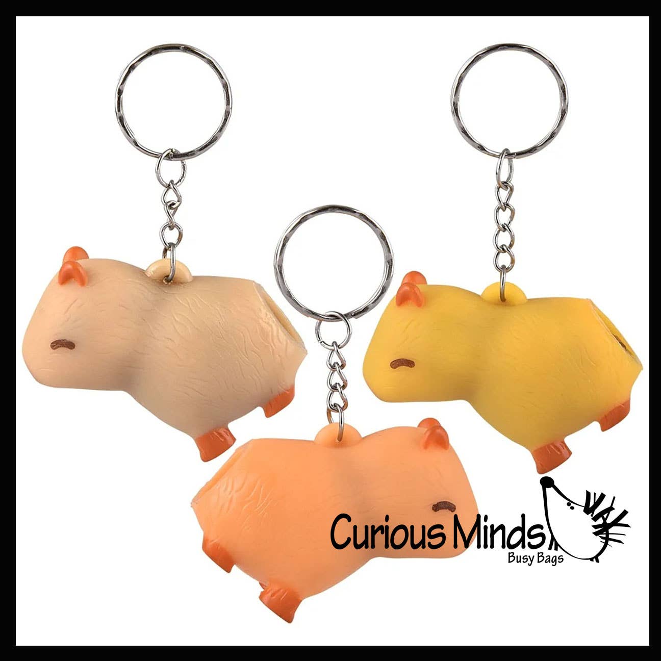 Pooping Capybara Novelty Keychain