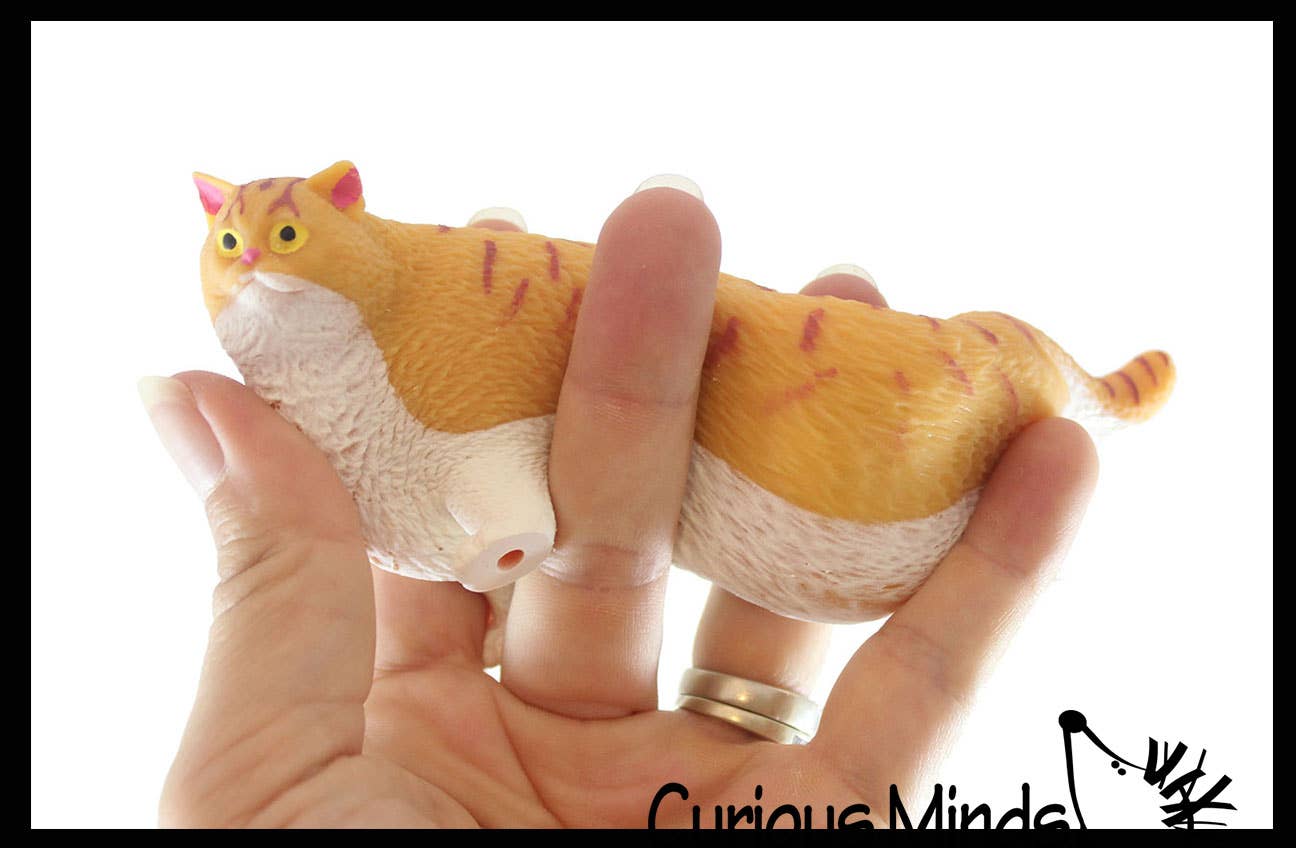 Fat Stretchy Cat Crushed Bead Sand Filled