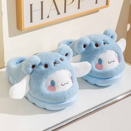 Sanrio Characters Fluffy Fur Costume COZY Slippers