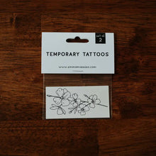 Load image into Gallery viewer, March Birth Flower - Cherry Blossom Temporary Tattoos

